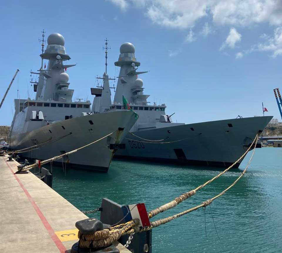 French Frigates Chevalier Paul and Forbin in Malta