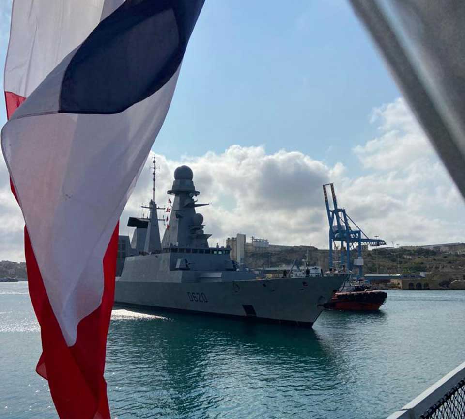French Frigates Chevalier Paul and Forbin in Malta: