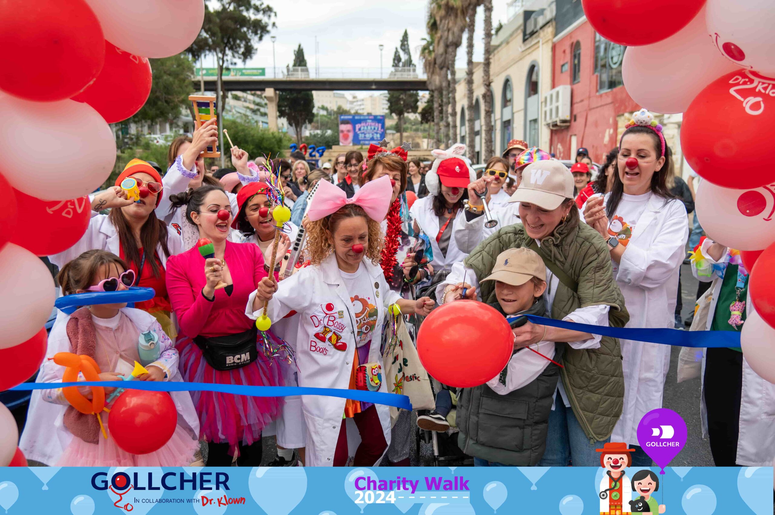 Gollcher Charity walk 2024 Dr Klown